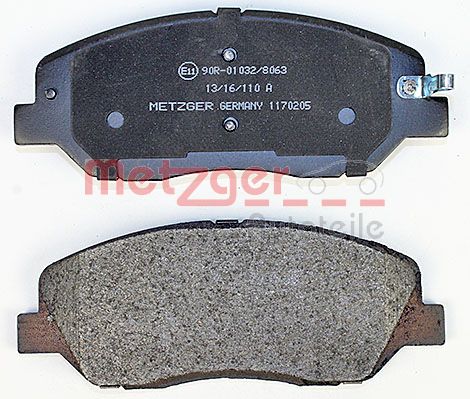 METZGER 1170205 Bremsbelagsatz, Scheibenbremse